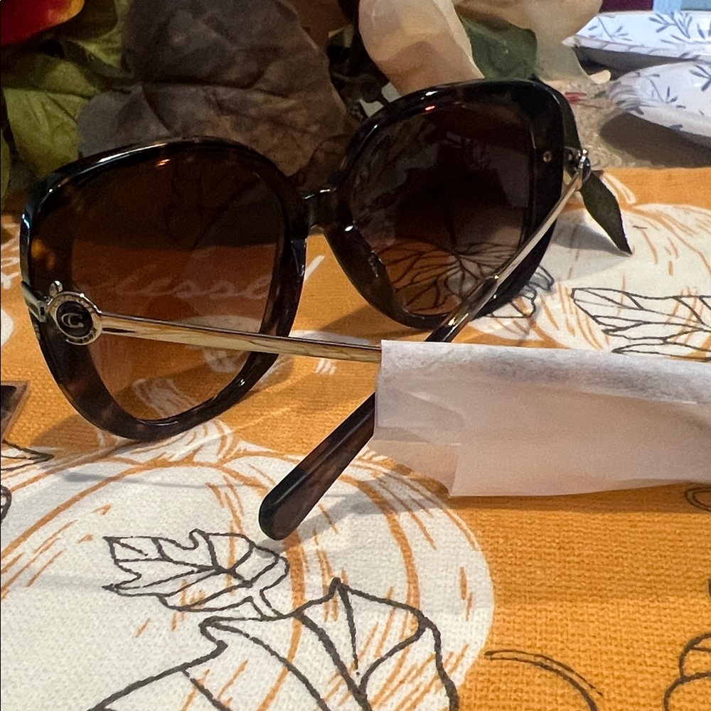 Coach Tortoise Shell Sunglasses - Picture 9 of 14